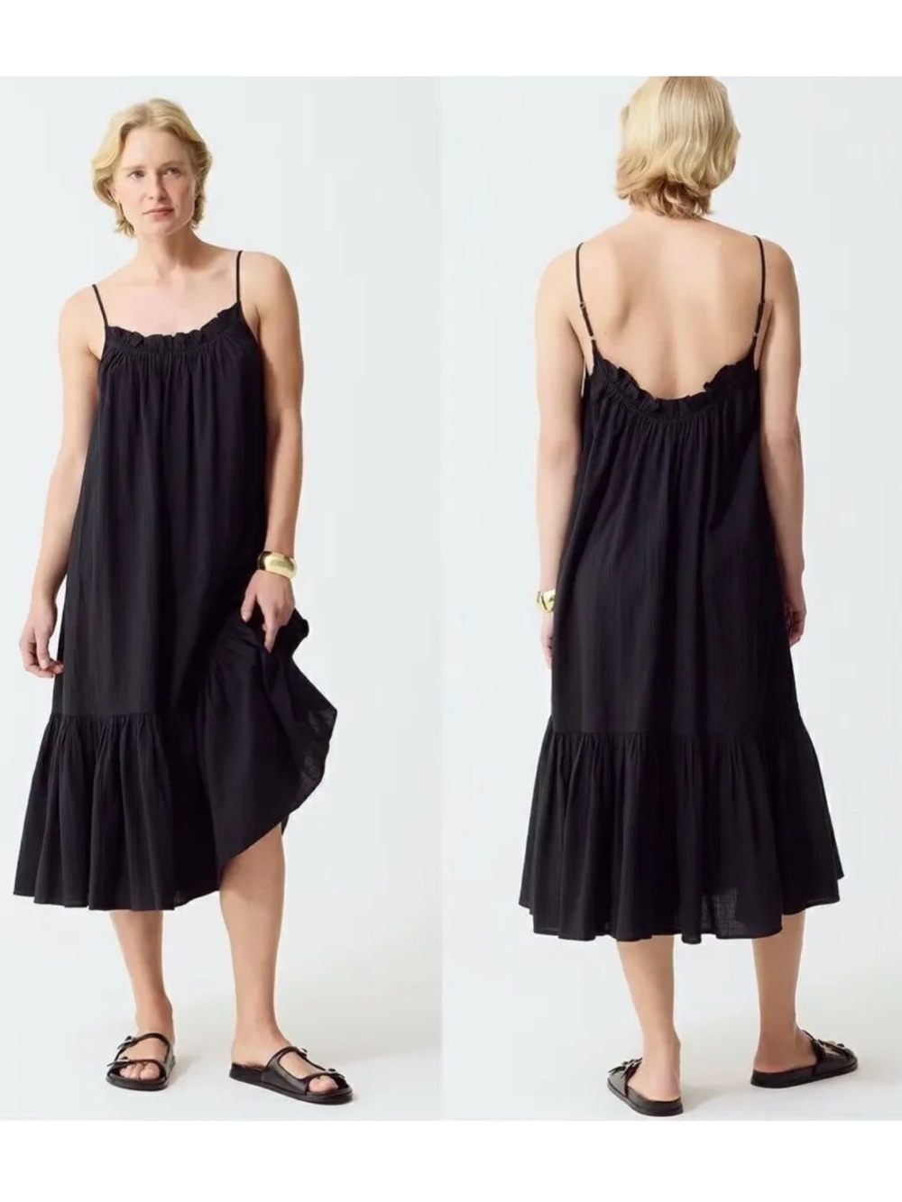 J.Crew Ruffle beach dress in airy gauze